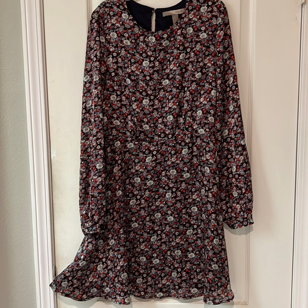 Forever 21 Contemporary floral long sleeves dress